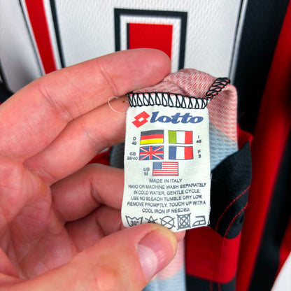 AC Milan 1996-1997 Lotto Home Football Shirt Baggio 18 SUBLIMATED