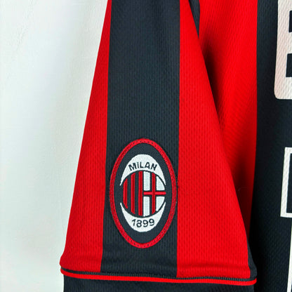 AC Milan 1996-1997 Lotto Home Football Shirt Baggio 18 SUBLIMATED
