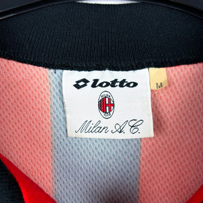 AC Milan 1996-1997 Lotto Home Football Shirt Baggio 18 SUBLIMATED
