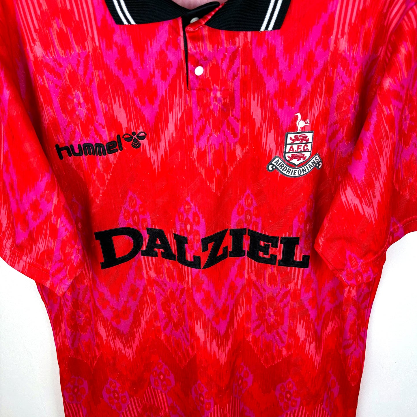 Airdrieonians 1992-1993 Hummel Away Football Shirt Jersey