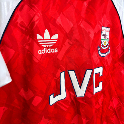 Arsenal 1990-1992 Adidas League Champions Home Football Shirt