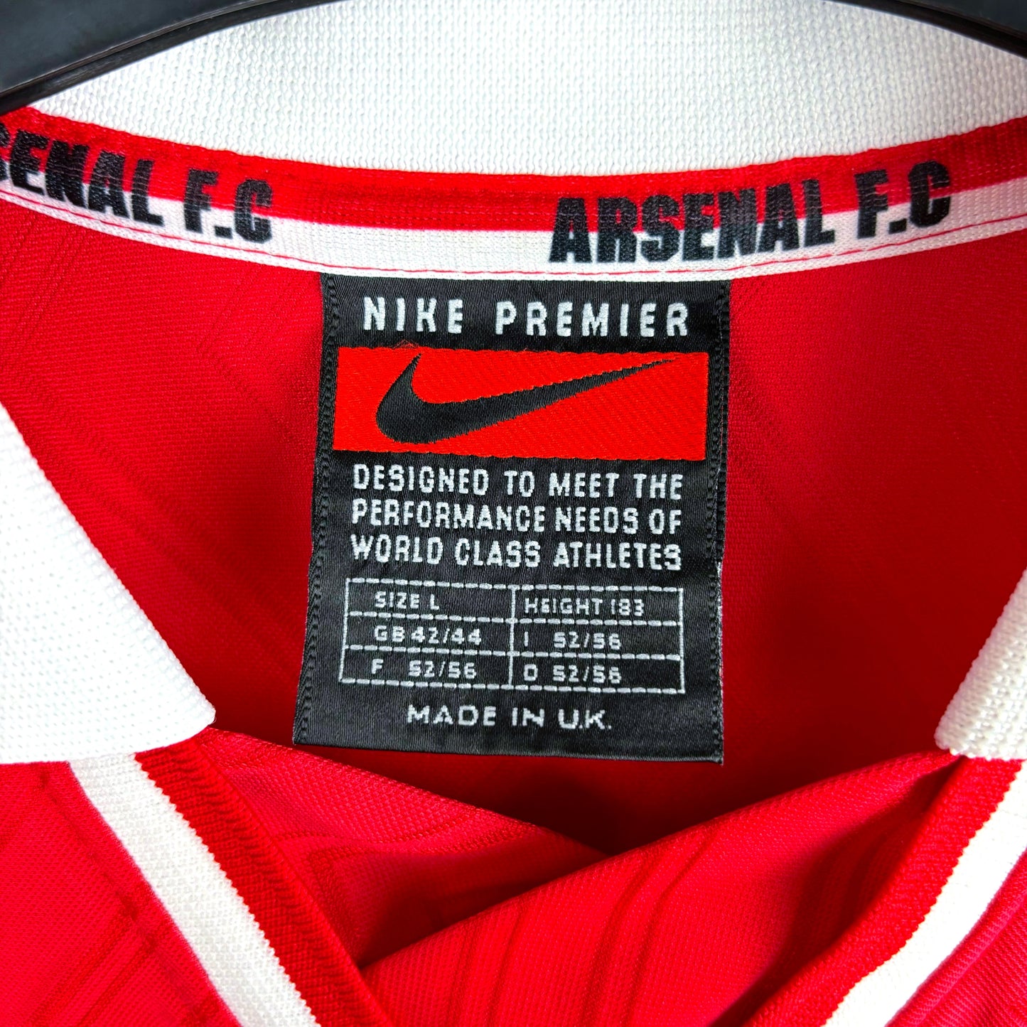 Arsenal 1996-1998 Nike Home Football Shirt - Wright 8