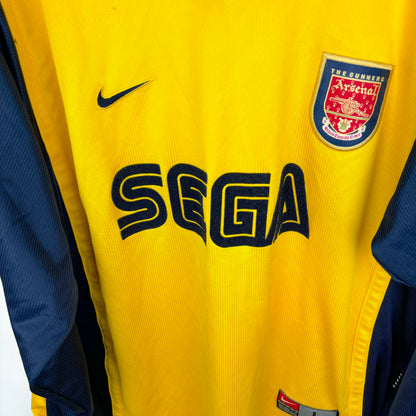 Arsenal 1999-2001 Nike Longsleeve Away Football Shirt Jersey