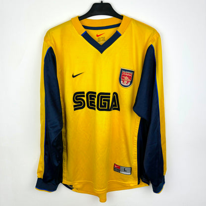 Arsenal 1999-2001 Nike Longsleeve Away Football Shirt Jersey