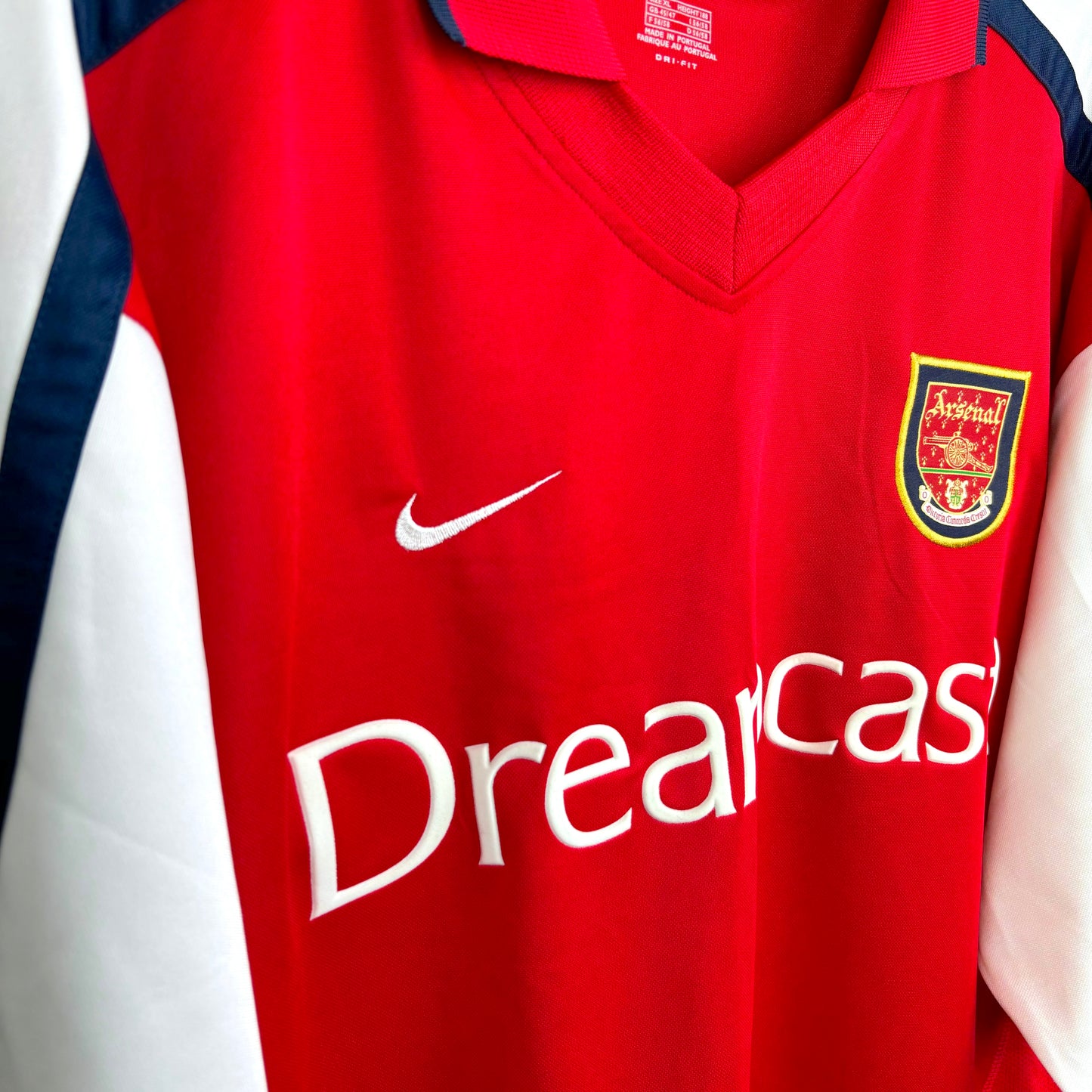 Arsenal 2001-2002 Nike Home Football Shirt Jersey MINT