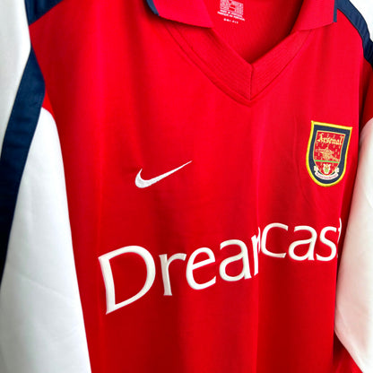 Arsenal 2001-2002 Nike Home Football Shirt Jersey MINT