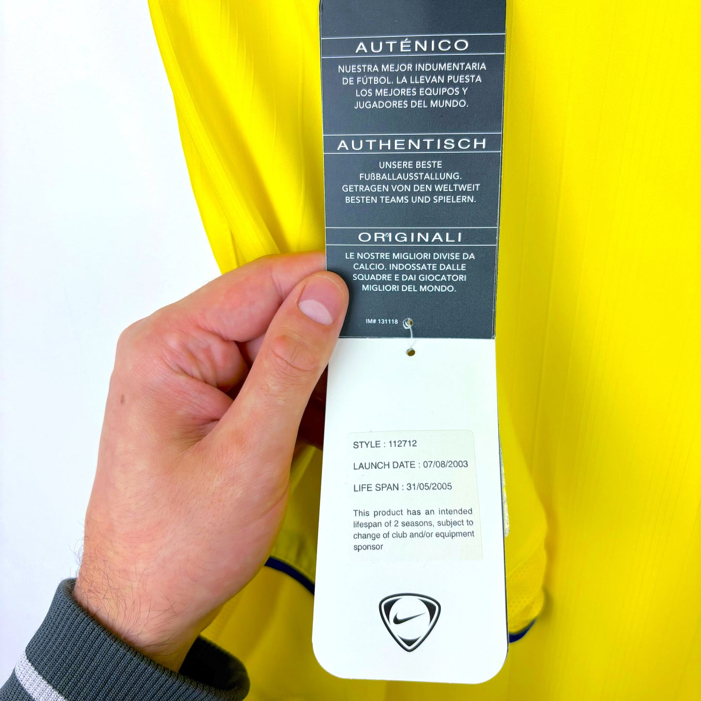 Arsenal 2003-2004 Nike Away Football Shirt Jersey BNWT