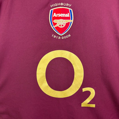 Arsenal 2005-2006 Nike Highbury Home Football Shirt