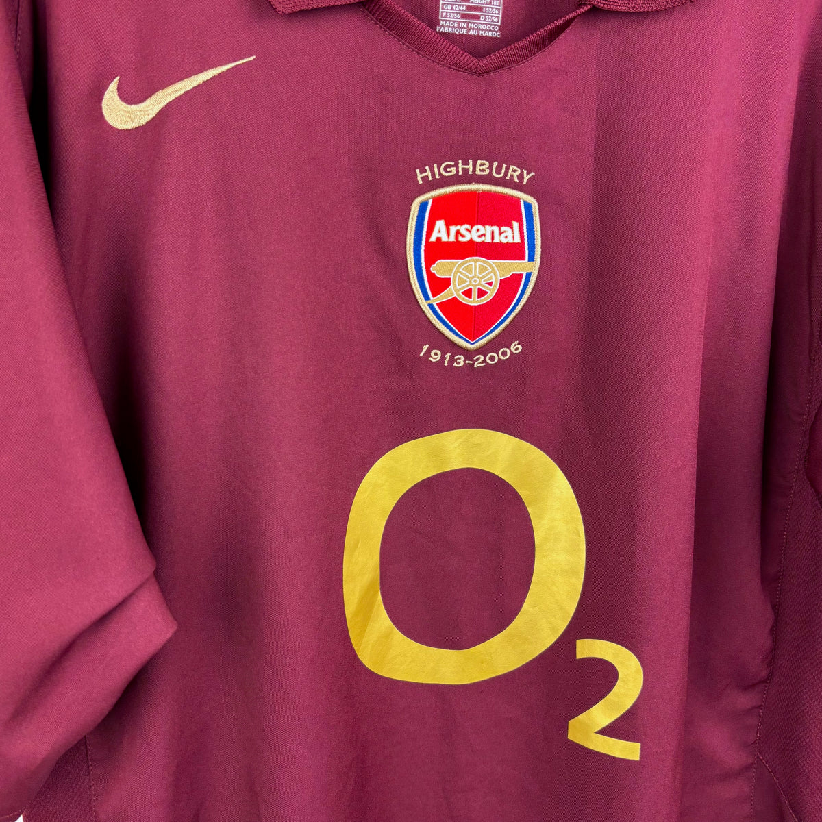 Arsenal 2005-2006 Nike Highbury Home Football Shirt