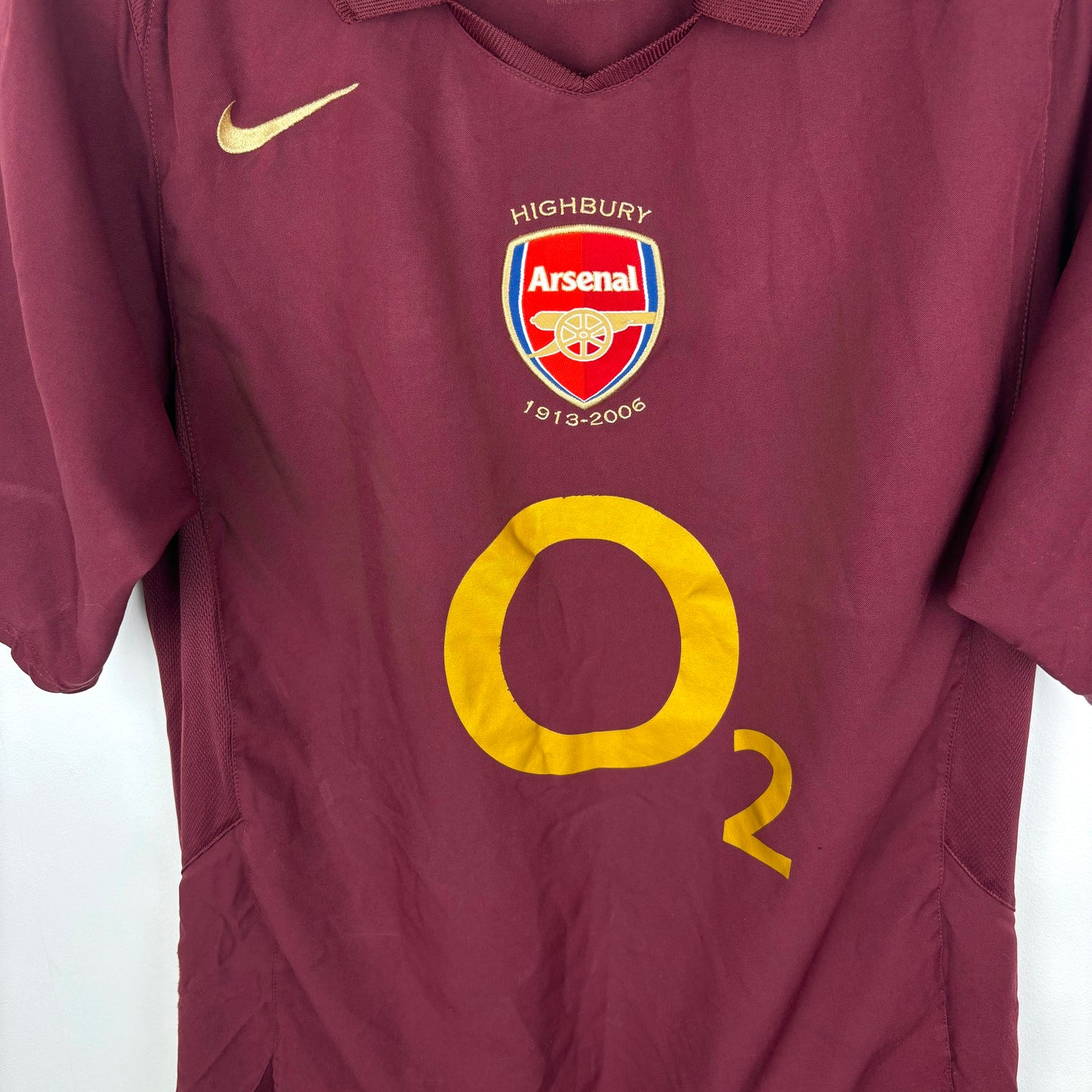 Arsenal 2005-2006 Redcurrant Nike Home Football Shirt