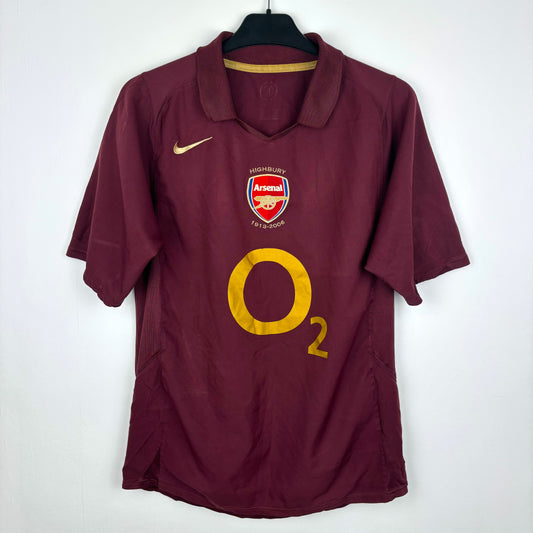 Arsenal 2005-2006 Redcurrant Nike Home Football Shirt