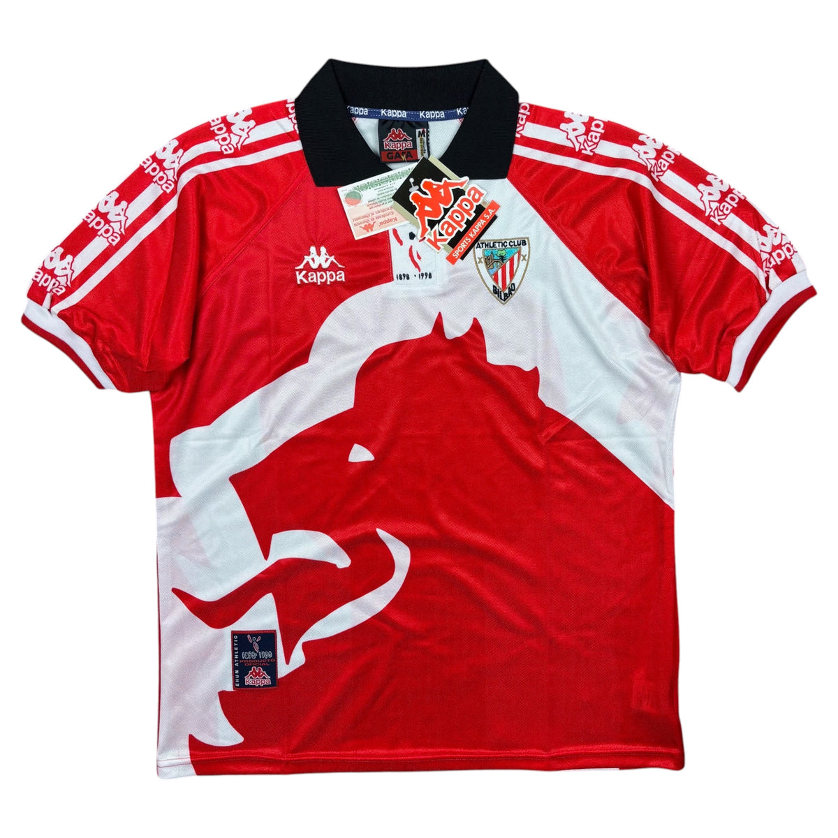 Athletic Club Bilbao 1997-1998 Kappa Centenary Home Football Shirt BNWT