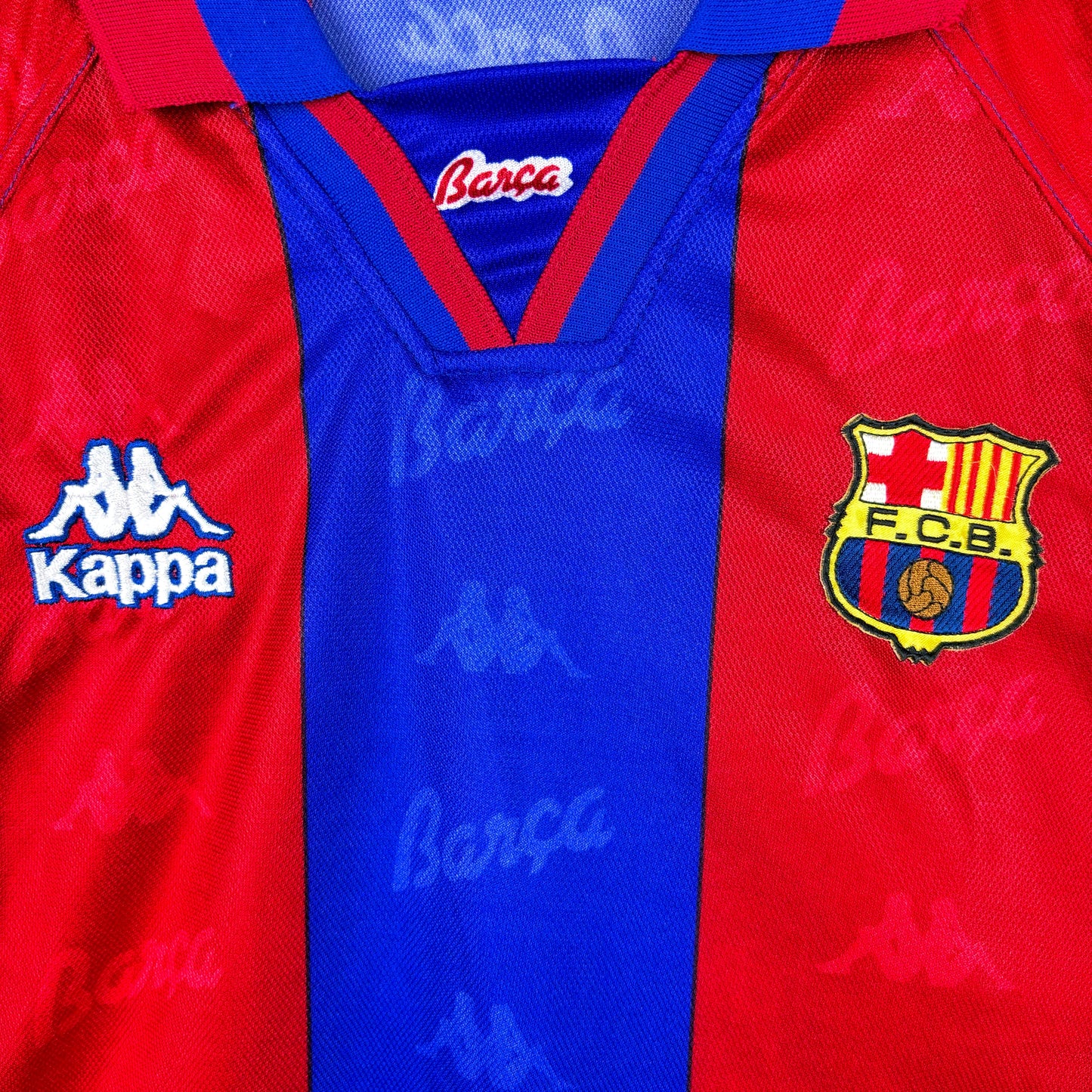 Barcelona 1995-1997 Kappa Home Football Shirt Ronaldo SUBLIMATED
