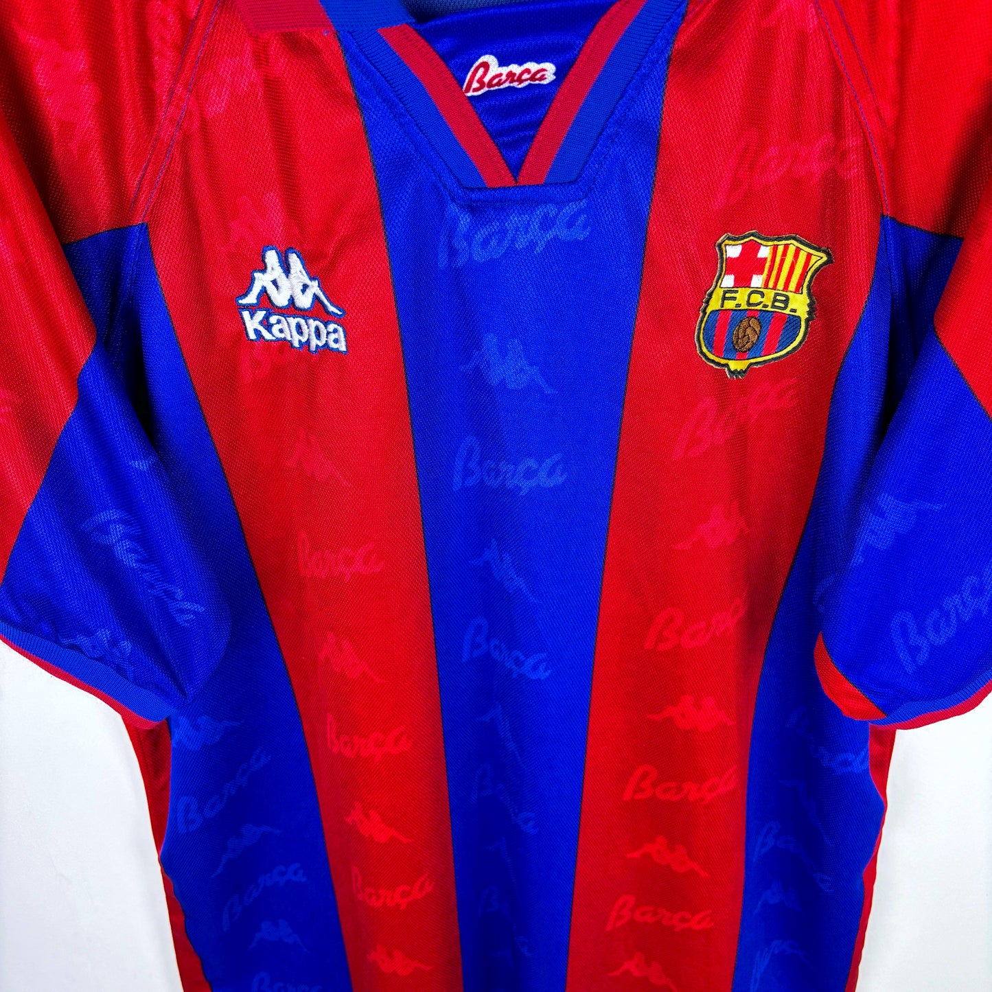 Barcelona 1995-1997 Kappa Home Football Shirt Ronaldo SUBLIMATED