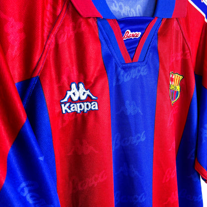 Barcelona 1995-1997 Kappa Home Football Shirt Ronaldo SUBLIMATED