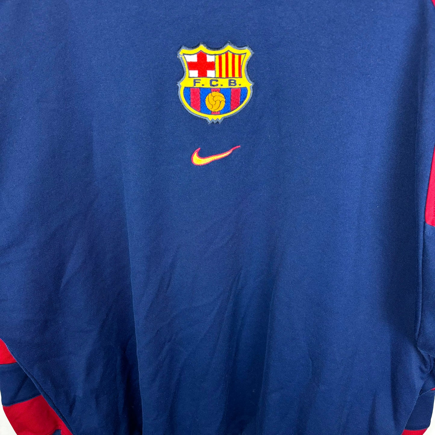 Barcelona 1998-2000 Nike Football Training Sweatshirt