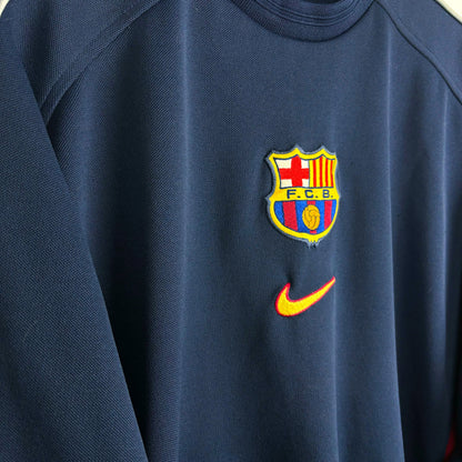 Barcelona 2000-2001 Nike Football Training Sweatshirt