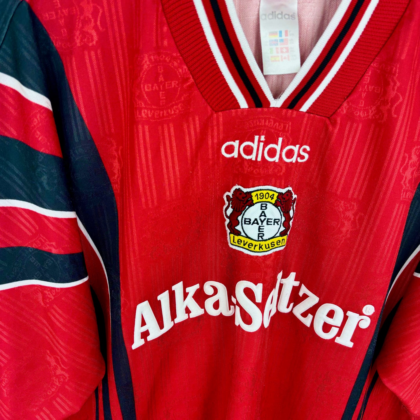 Bayer Leverkusen 1996-1997 Adidas Home Football Shirt