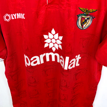 Benfica 1995-1996 Olympic Home Football Shirt