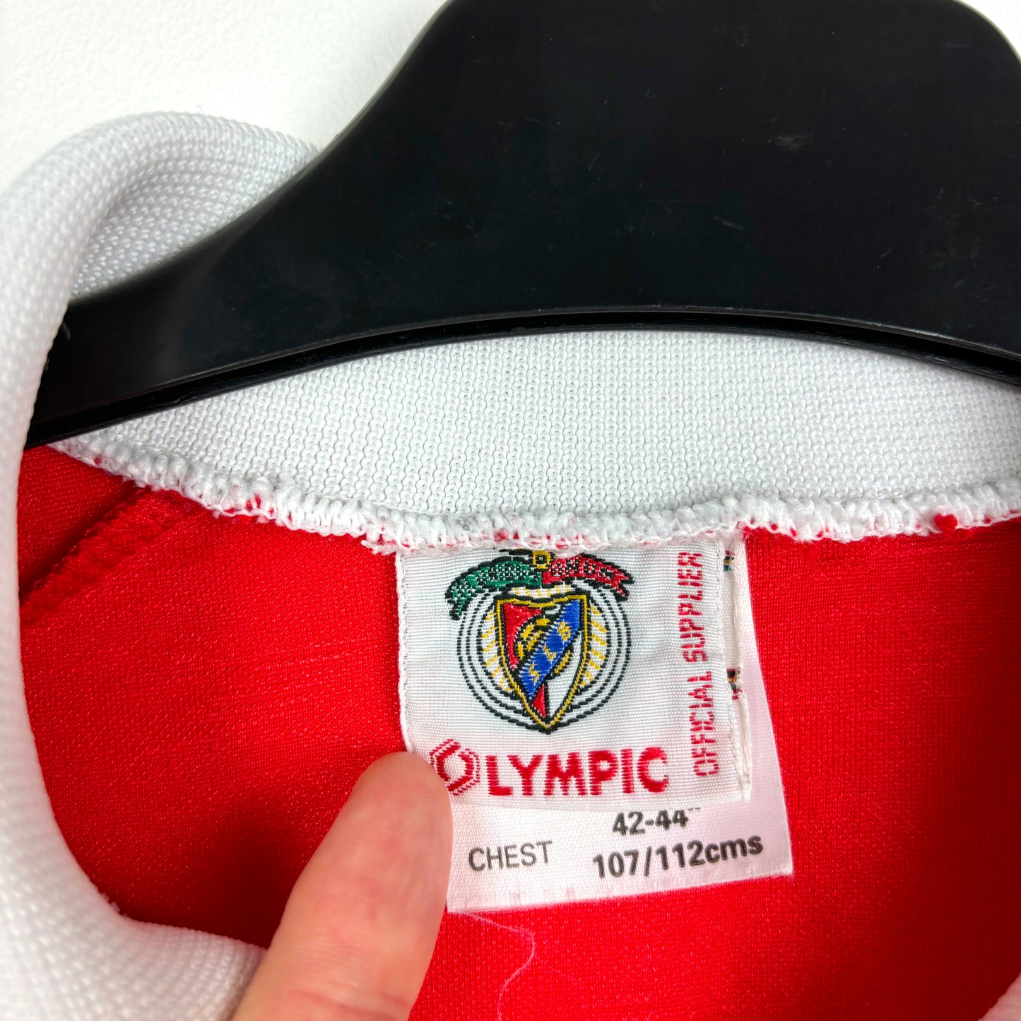 Benfica 1995-1996 Olympic Home Football Shirt