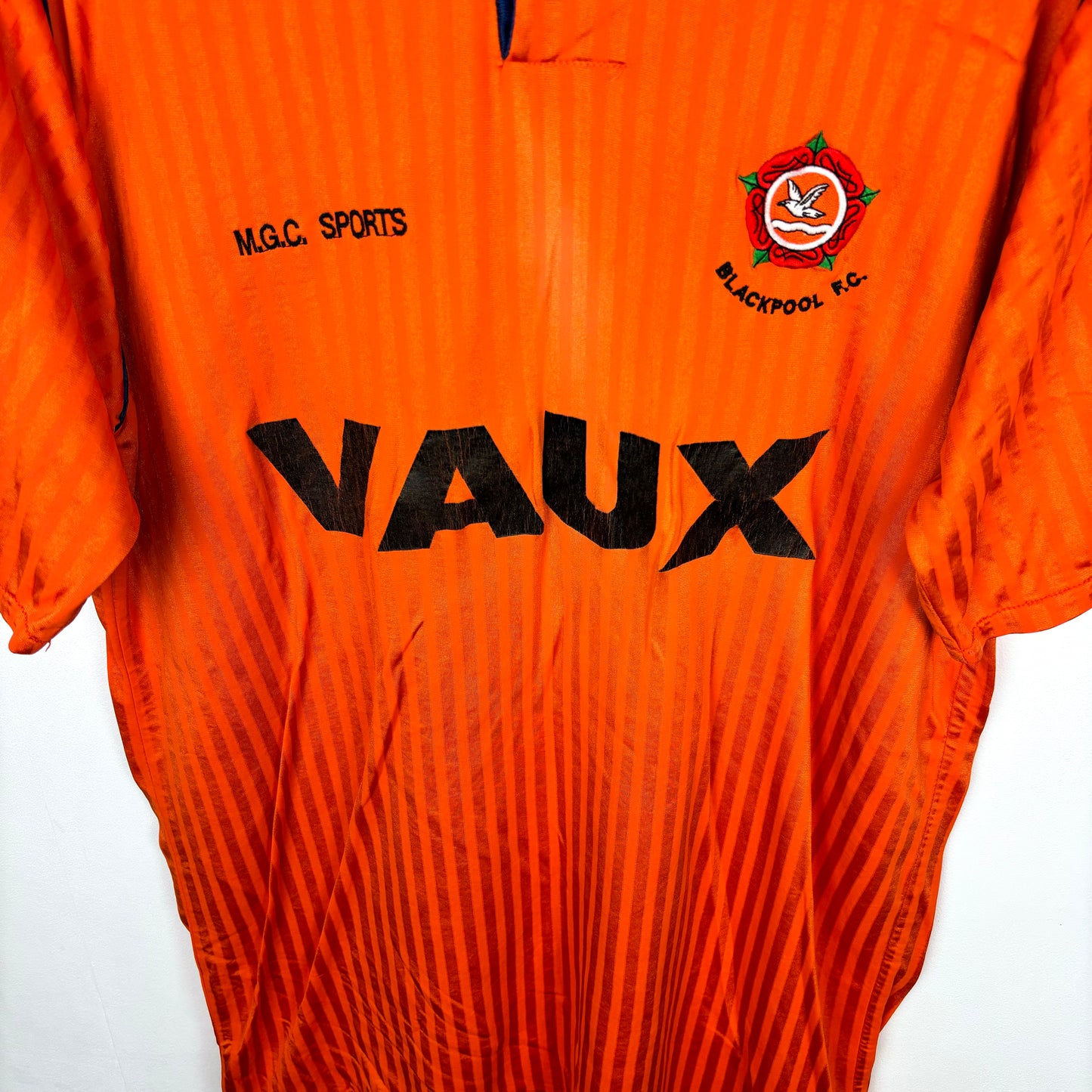 Blackpool 1990-1991 MGC Match Issue Home Football Shirt