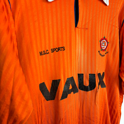 Blackpool 1990-1991 MGC Match Issue Home Football Shirt