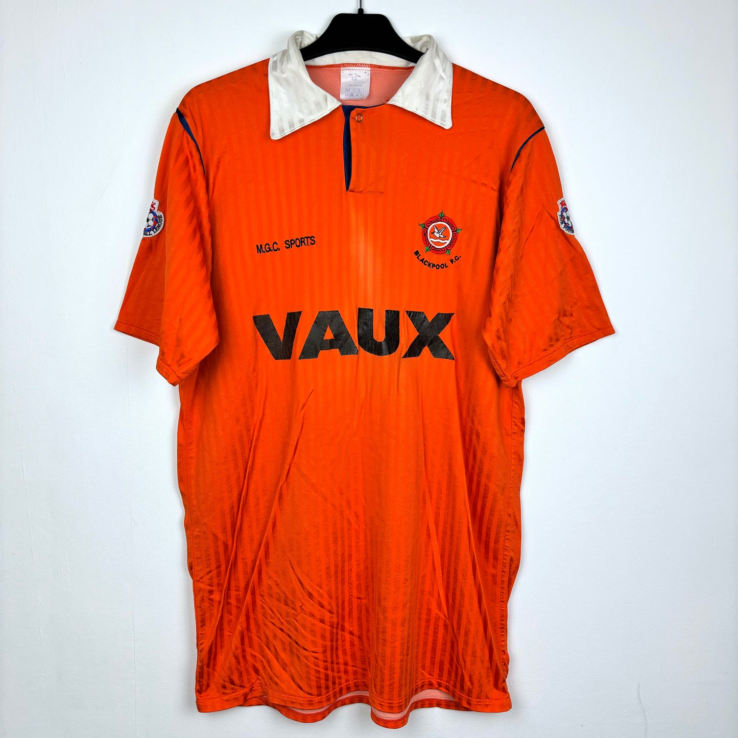 Blackpool 1990-1991 MGC Match Issue Home Football Shirt