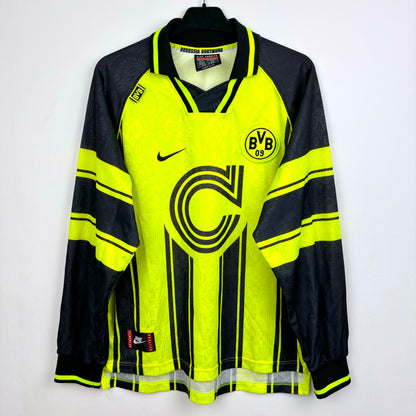 Borussia Dortmund 1996-1997 Long-Sleeve European Home Football Shirt