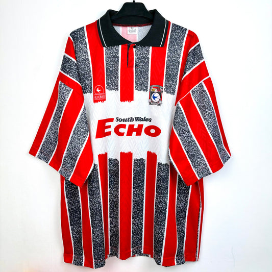Cardiff City 1993-1994 Bluebird Away Football Shirt