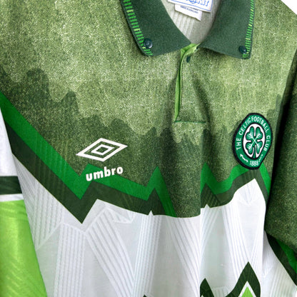 Celtic 1991-1992 Umbro Away Football Shirt