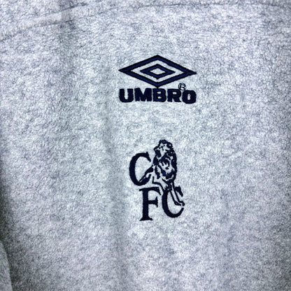 Chelsea 1990s-2000s Umbro Champions League Football Quarter Zip Fleece
