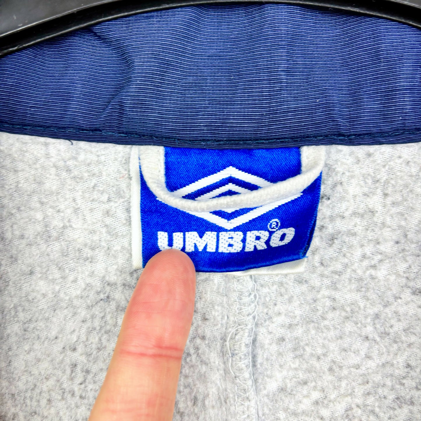 Chelsea 1990s-2000s Umbro Champions League Football Quarter Zip Fleece