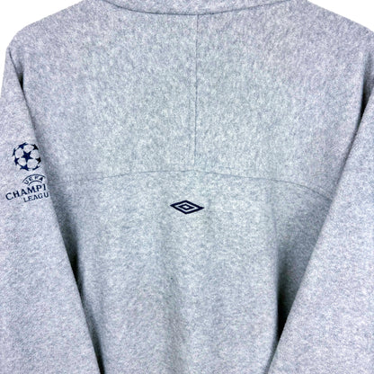 Chelsea 1990s-2000s Umbro Champions League Football Quarter Zip Fleece