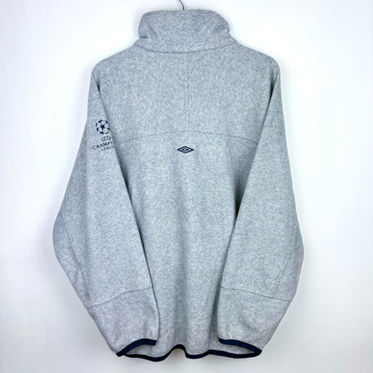 Chelsea 1990s-2000s Umbro Champions League Football Quarter Zip Fleece