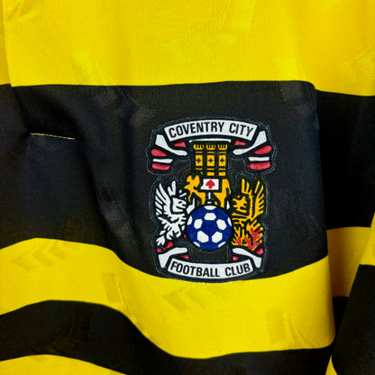 Coventry City 1991-1992 Asics Away Football Shirt
