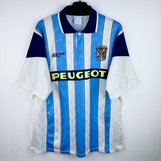 Coventry City 1991-1992 Asics Home Football Shirt