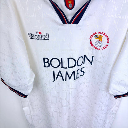 Crewe Alexandra 1994-1995 Vandanel Away Football Shirt