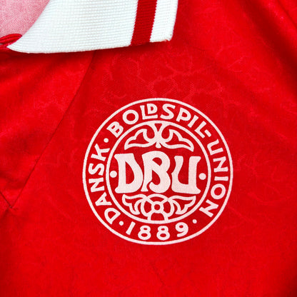 Denmark 1994-1995 Hummel Home Football Shirt