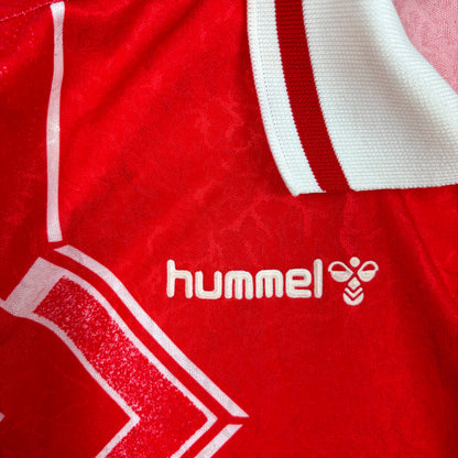 Denmark 1994-1995 Hummel Home Football Shirt