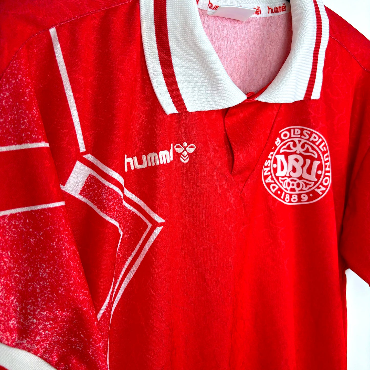 Denmark 1994-1995 Hummel Home Football Shirt