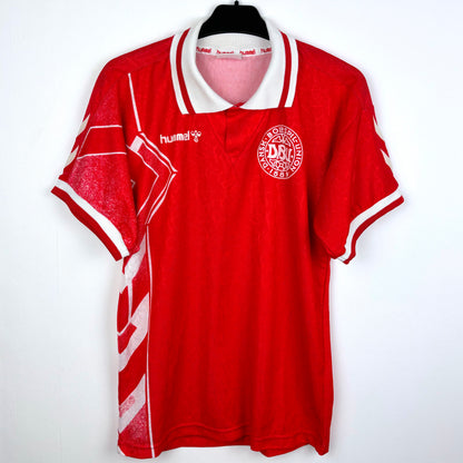 Denmark 1994-1995 Hummel Home Football Shirt