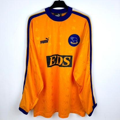 Derby County 1998-1999 Longsleeve Puma Away Football Shirt