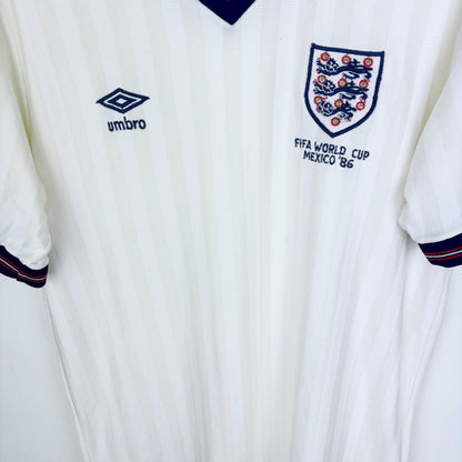 England 1986 World Cup AIRTEX Umbro Home Football Shirt