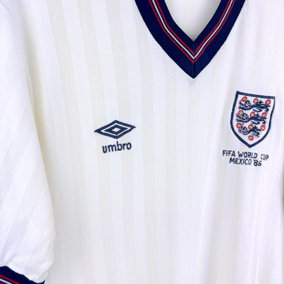 England 1986 World Cup AIRTEX Umbro Home Football Shirt