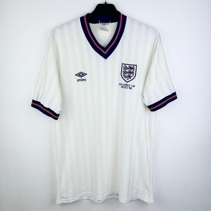 England 1986 World Cup AIRTEX Umbro Home Football Shirt