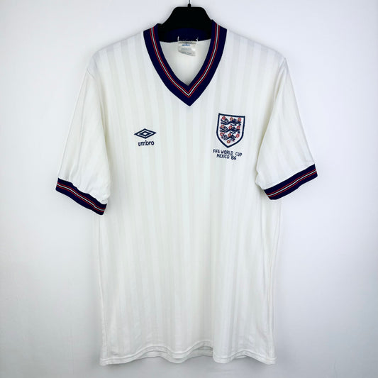 England 1986 World Cup AIRTEX Umbro Home Football Shirt
