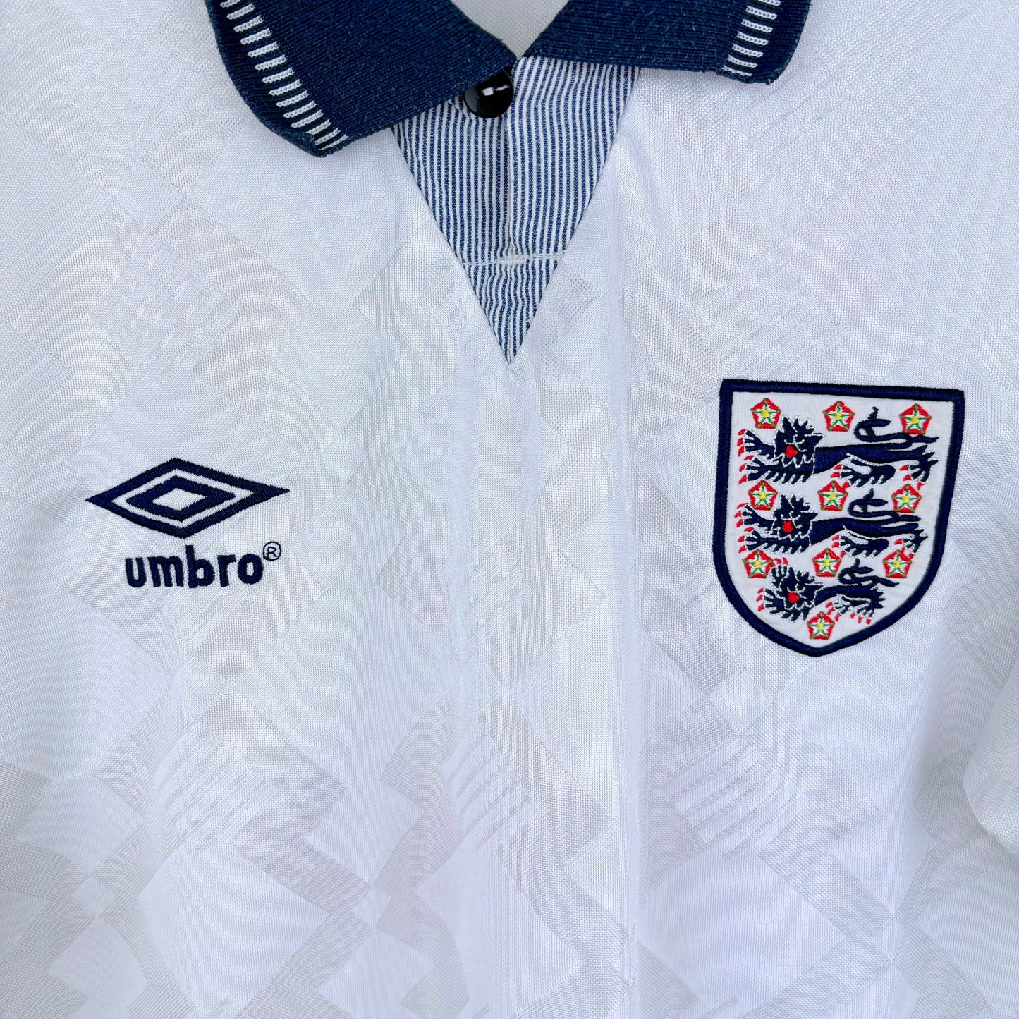 England 1990-1992 Umbro Home Football Shirt