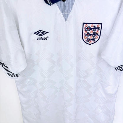 England 1990-1992 Umbro Home Football Shirt