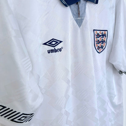 England 1990-1992 Umbro Home Football Shirt