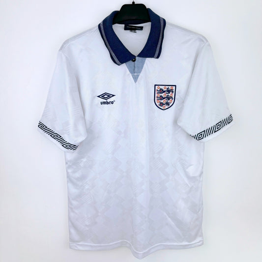 England 1990-1992 Umbro Home Football Shirt